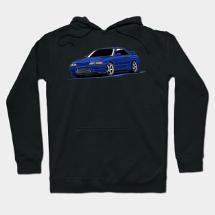 Skyline GT-R R32 (blue) Hoodie